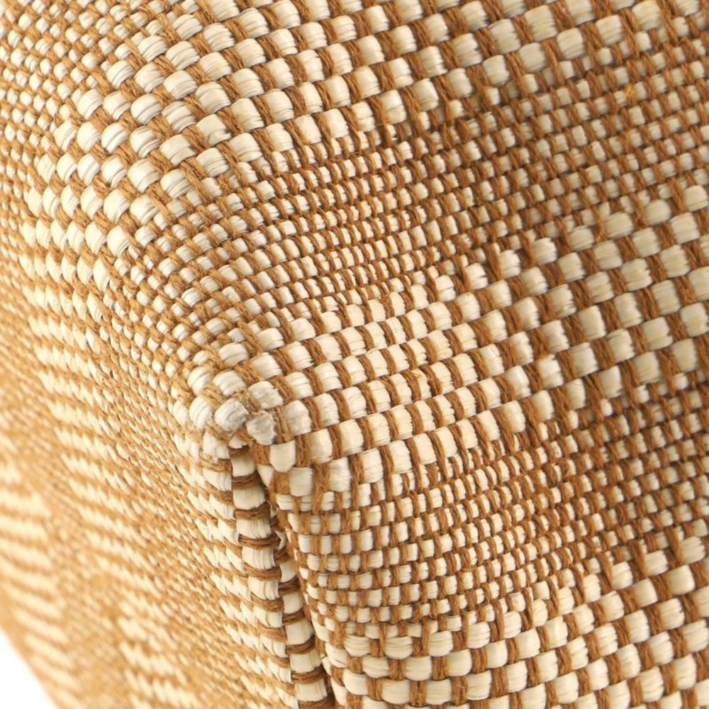 Fendi By The Way Satchel Embellished Raffia with Whipstitch Leather Small - Picture 7 of 9
